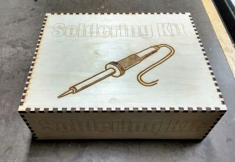 Laser Cut Solder Kit Box