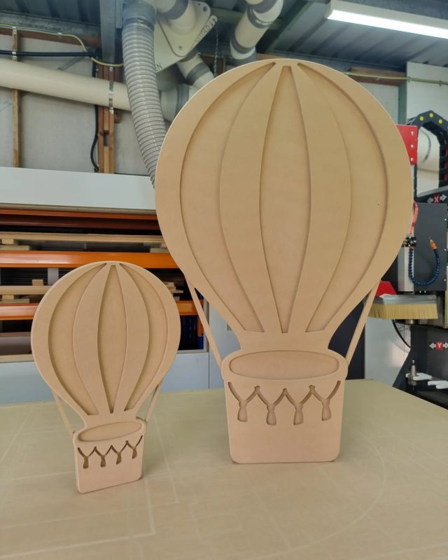 Laser Cut Hot Air Balloon