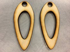 Laser Cut Rounded Hole Earrings