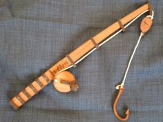 Laser Cut Fishing Rod with Reel