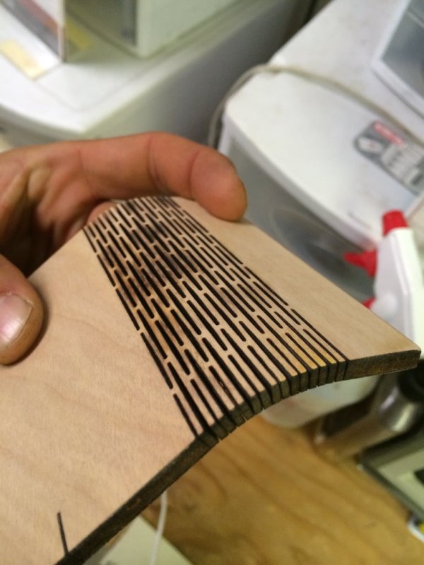 Laser Cut Parametric Flexible Wood Cut