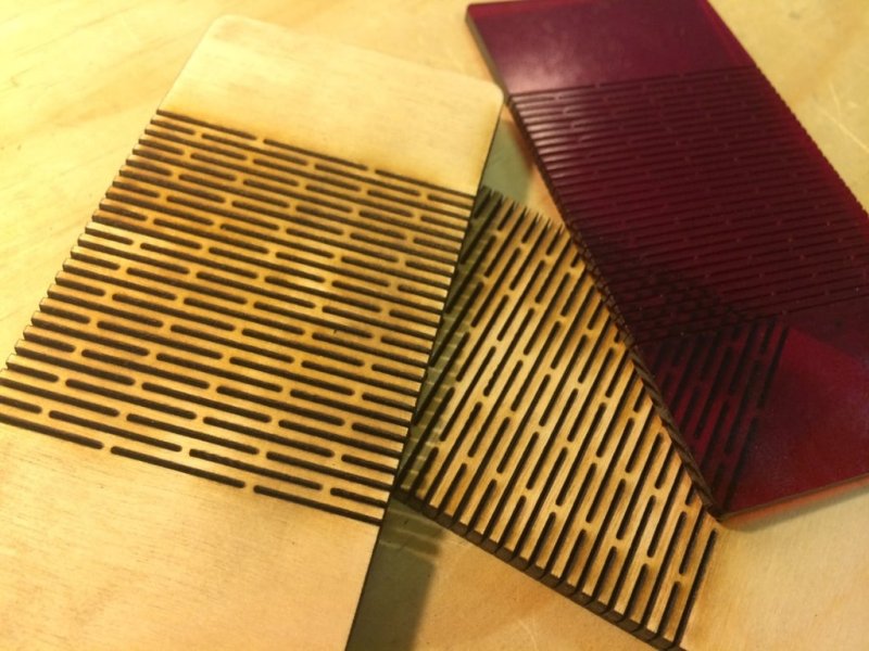 Laser Cut Parametric Flexible Wood Cut