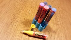 Molotow One4All Pen Holder X6 3D Printer Model