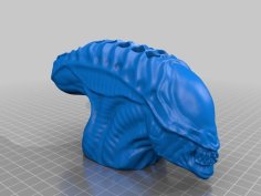 Alien Pen Holder 3D Printer Model