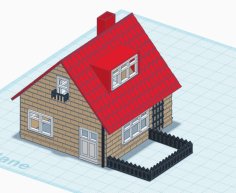 Little House 1:87 Scale 3D Printer Model