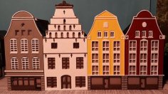 City Houses In H0 / HO 3D Printer Model