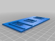 O Scale House Side 3D Printer Model