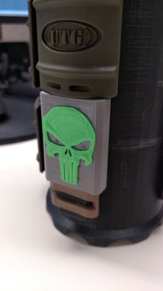 AR15 Picatinny Punisher Cover With Support 3D Printer Model