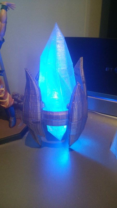 Protoss Pylon With Light 3D Printer Model Download Free STL File - 3axis.co