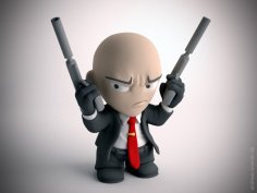 Hitman 3D Printer Model