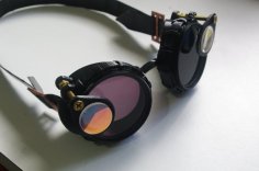 Steampunk Goggles Using 52mm Photographic Filters 3D Printer Model