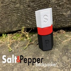 Salt & Pepper Backpacker 3D Printer Model