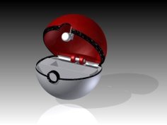 Poke- Ball Pokemon Card Holder 3D Printer Model