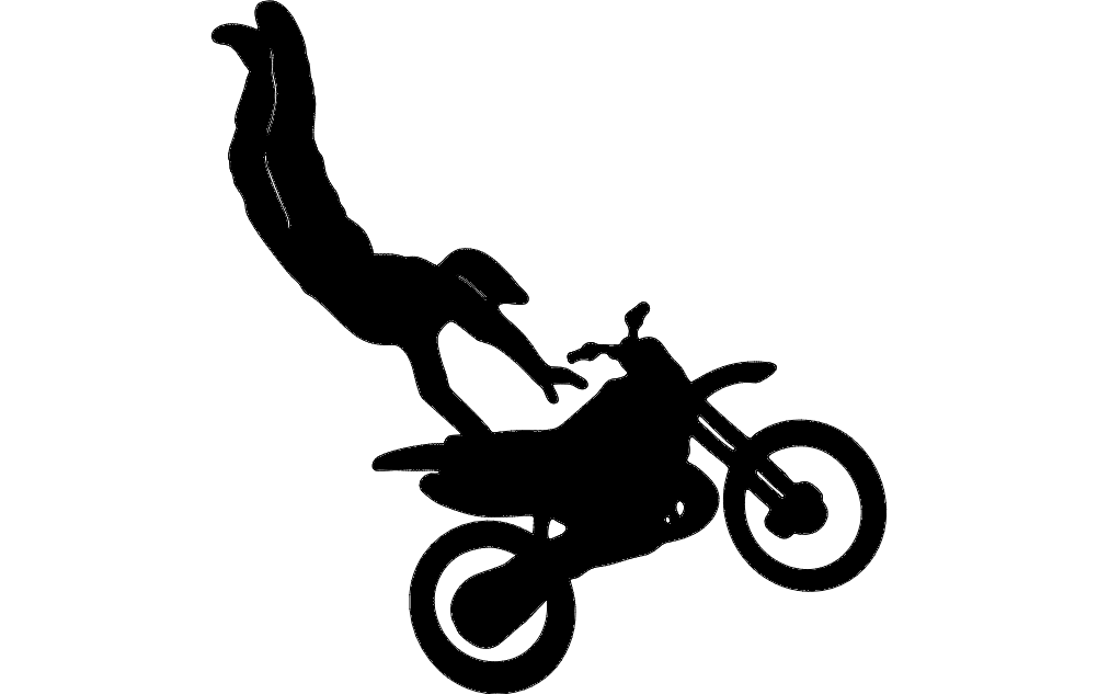 Файл dxf для мотоциклетных трюков