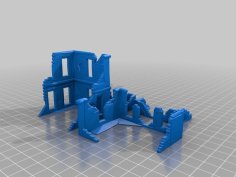 Ww2 – Ruined Rural Residential Houses 3D Printer Model