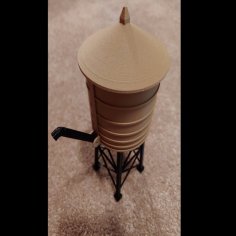 Model Railroad Water Tower 3D Printer Model