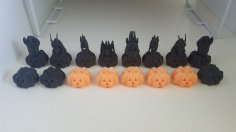 Halloween Chess Set 3D Printer Model