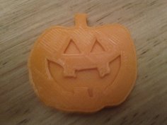 Halloween Pumpkin Fridge Magnet 3D Printer Model