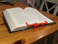 Hands-Free Book Holder 3D Printer Model