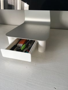 Monitor Stand With Drawer 3D Printer Model