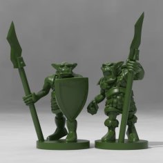 Orc Spearmen 3D Printer Model