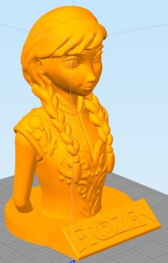 Frozen – Anna Bust 3D Printer Model