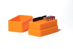 Micro SD Card And Adapter Storage Box 3D Printer Model