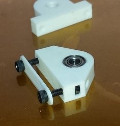 Replicator/FF Y-Shaft Pillow Block, With Drill Guide 3D Printer Model