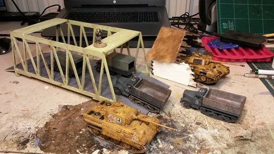 Laser Cut Bolt Action 28mm Truss Bridge SVG File