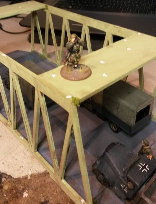 Laser Cut Bolt Action 28mm Truss Bridge SVG File