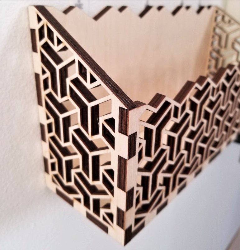 Laser Cut Wall Mail Organizer