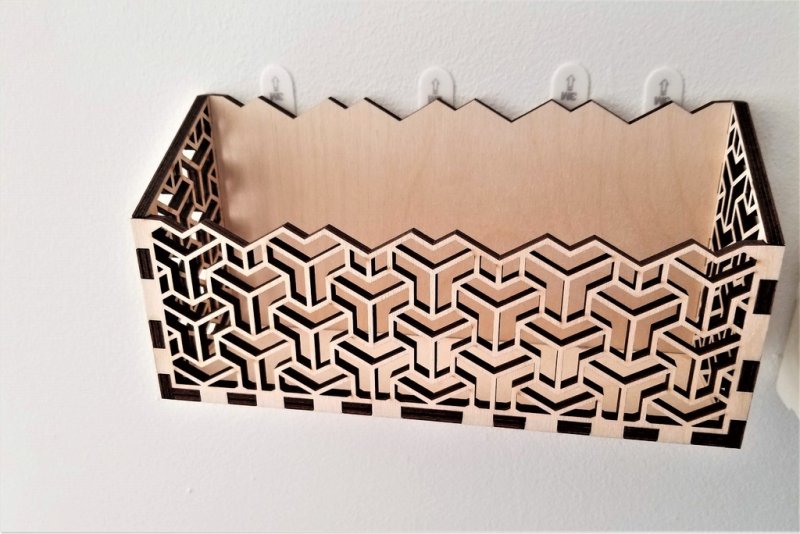 Laser Cut Wall Mail Organizer