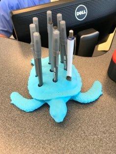 Sea Turtle Pen Holder 3D Printer Model