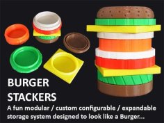 Burger Stacker 3D Printer Model