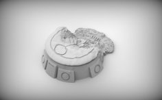 Destroyed Alien Bunker 3D Printer Model