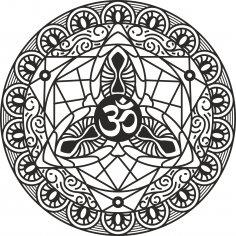 Om Mandala Free Vector