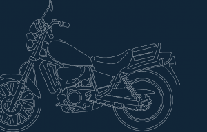 मोटरसाइकिल पुरानी dxf फ़ाइल