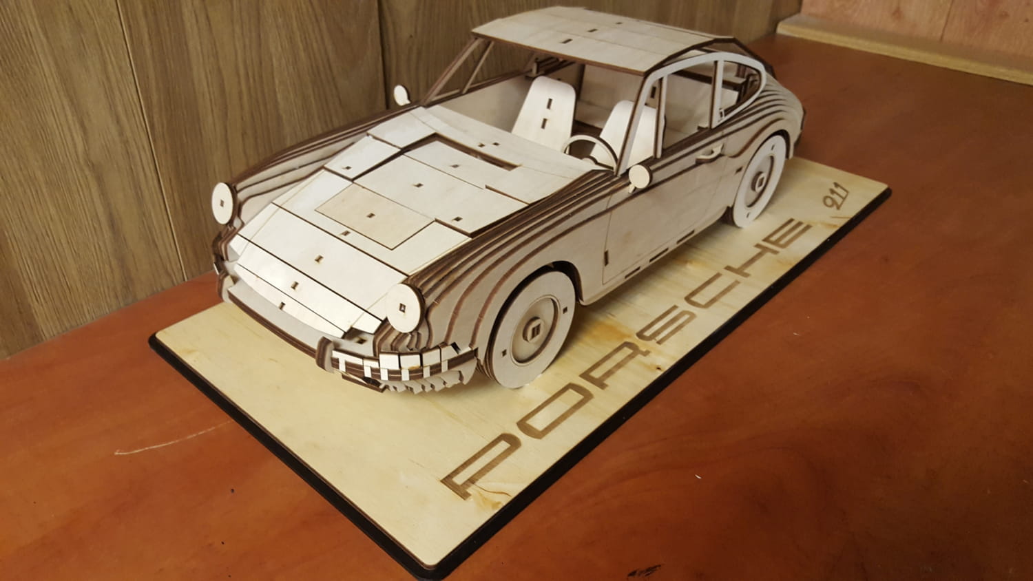 Laser Cut Porsche 911 Classic Free Vector