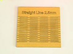Laser Cut Living Hinge Pattern Straight Line 2.5mm Free Vector