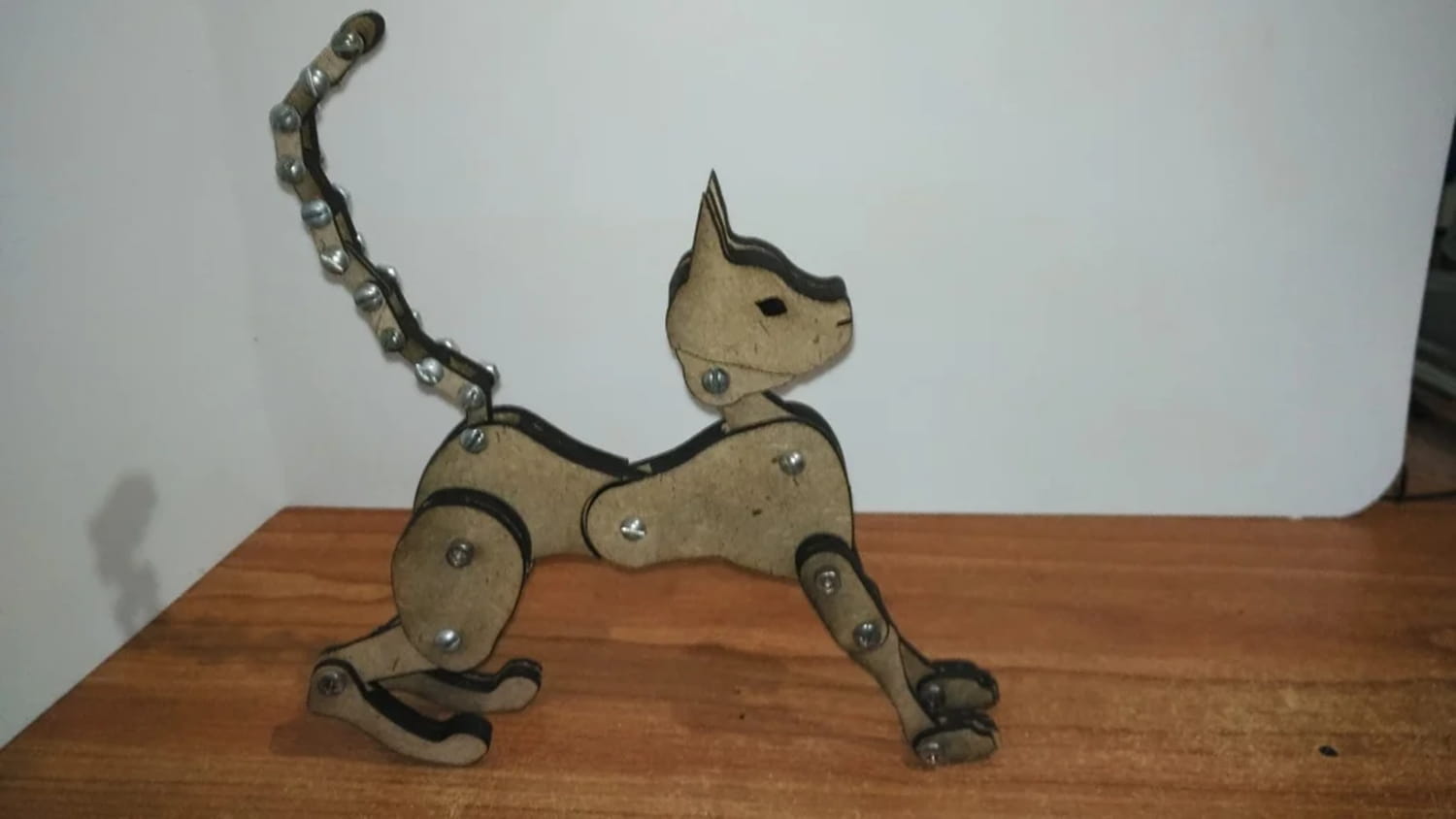 Laser Cut Articulated Cat SVG File