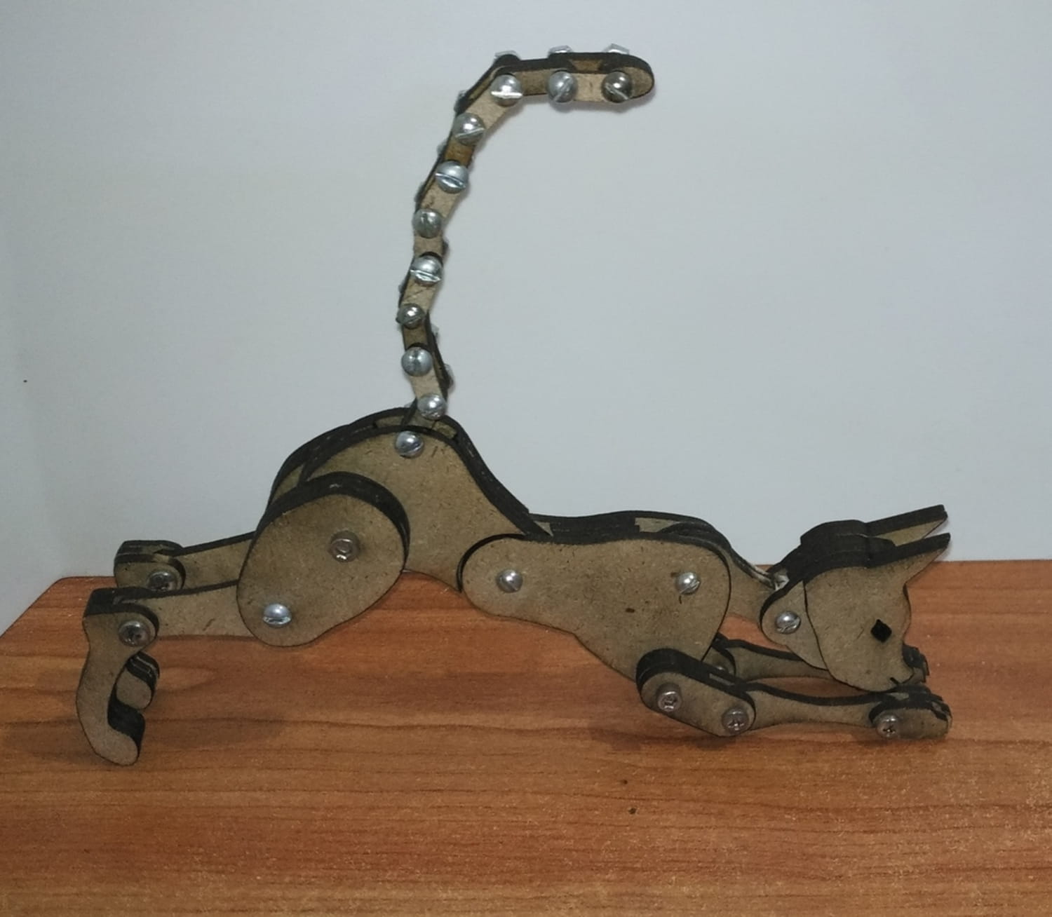 Laser Cut Articulated Cat SVG File