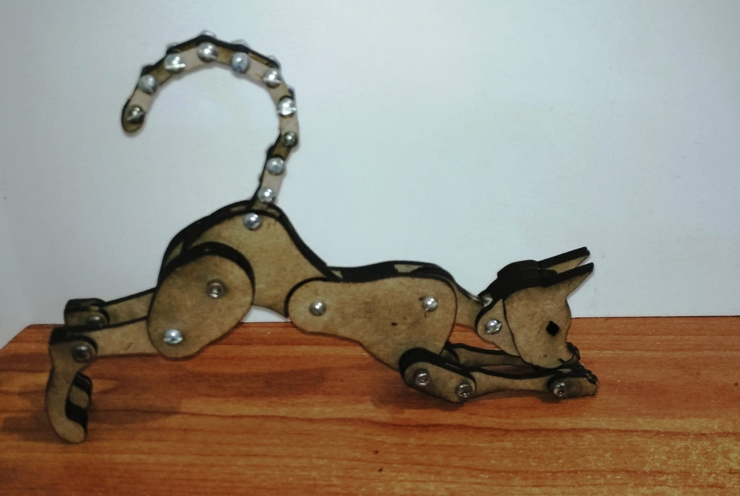 Laser Cut Articulated Cat SVG File