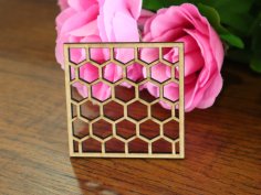Laser Cut Hexagon Honeycomb Pattern Free Vector