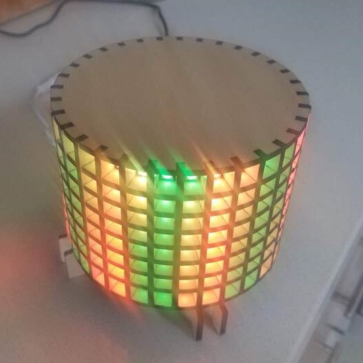 Laser Cut Matrix Lamp SVG File