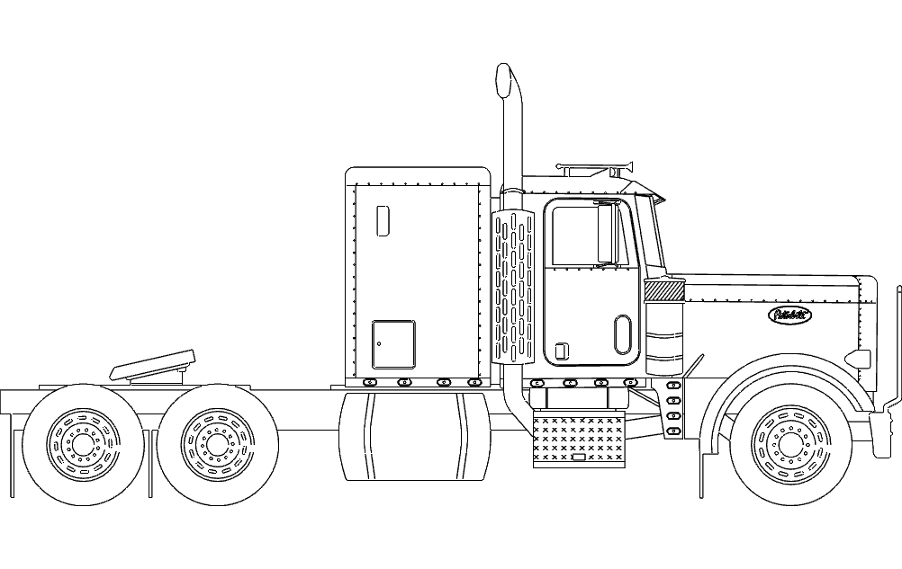 18 Файл dxf для грузовиков Wheeler