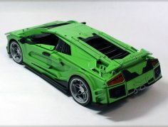 Lazer Kesim Lamborghini Murcielago 3D Puzzle