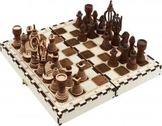 Chess E0010761 file cdr and dxf free vector download for Laser cut