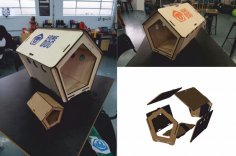 Laser Cut Dog House DXF File