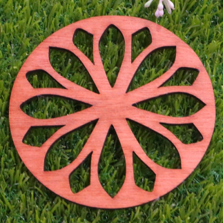 Laser Cut Simple Wood Coasters Free Vector