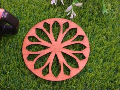 Laser Cut Simple Wood Coasters Free Vector
